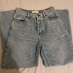 Pacsun high rise light wash mom jeans